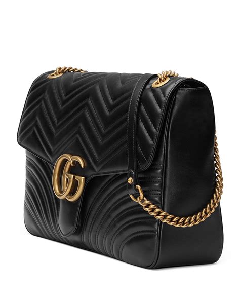 gucci gg marmont padded leather bag|GG Marmont large shoulder bag.